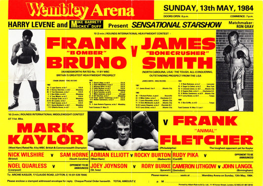 Frank Bruno v James Smith 1984