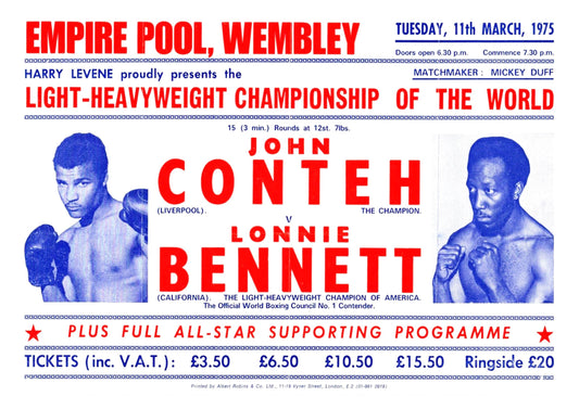 John Conteh v Lonnie Bennett 1975
