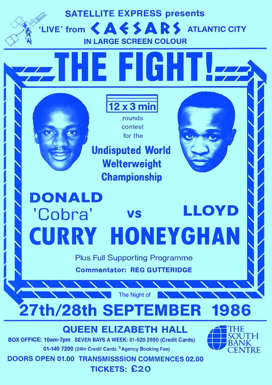 Don Curry v Lloyd Honeyghan Screening Flyer 1986