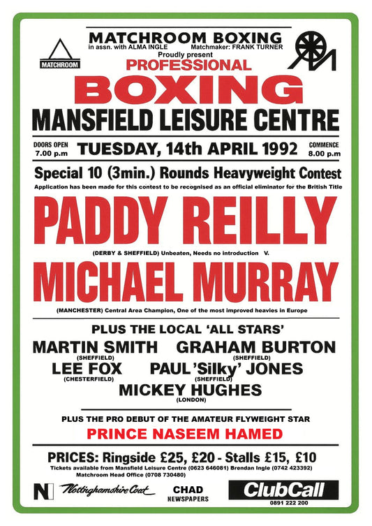Prince Naseem Hamed Debut 1992