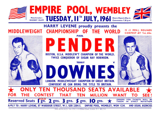 Paul Pender v Terry Downes 1961